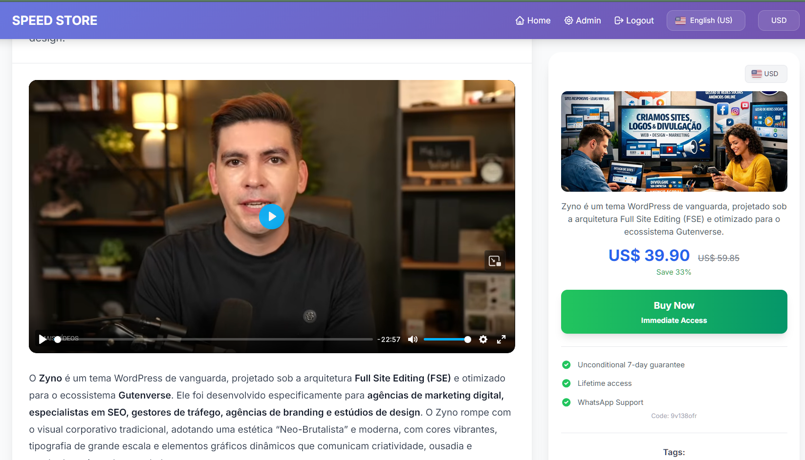 SPEED STORE - Sell Digital Products While You Sleep